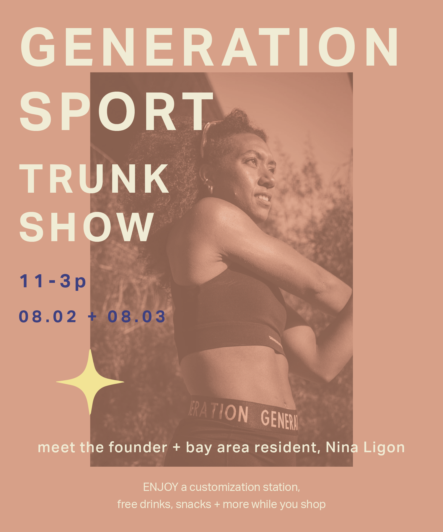 Saturday 08.02 - Sunday 08.03 : Generation Sport Trunk Show