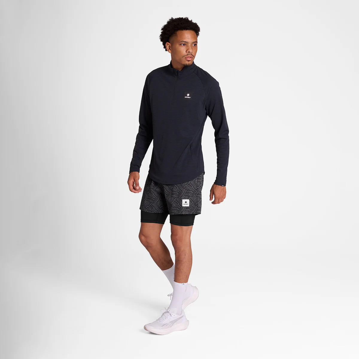SAYSKY - Men's Reflective Pace 2-in-1 Shorts