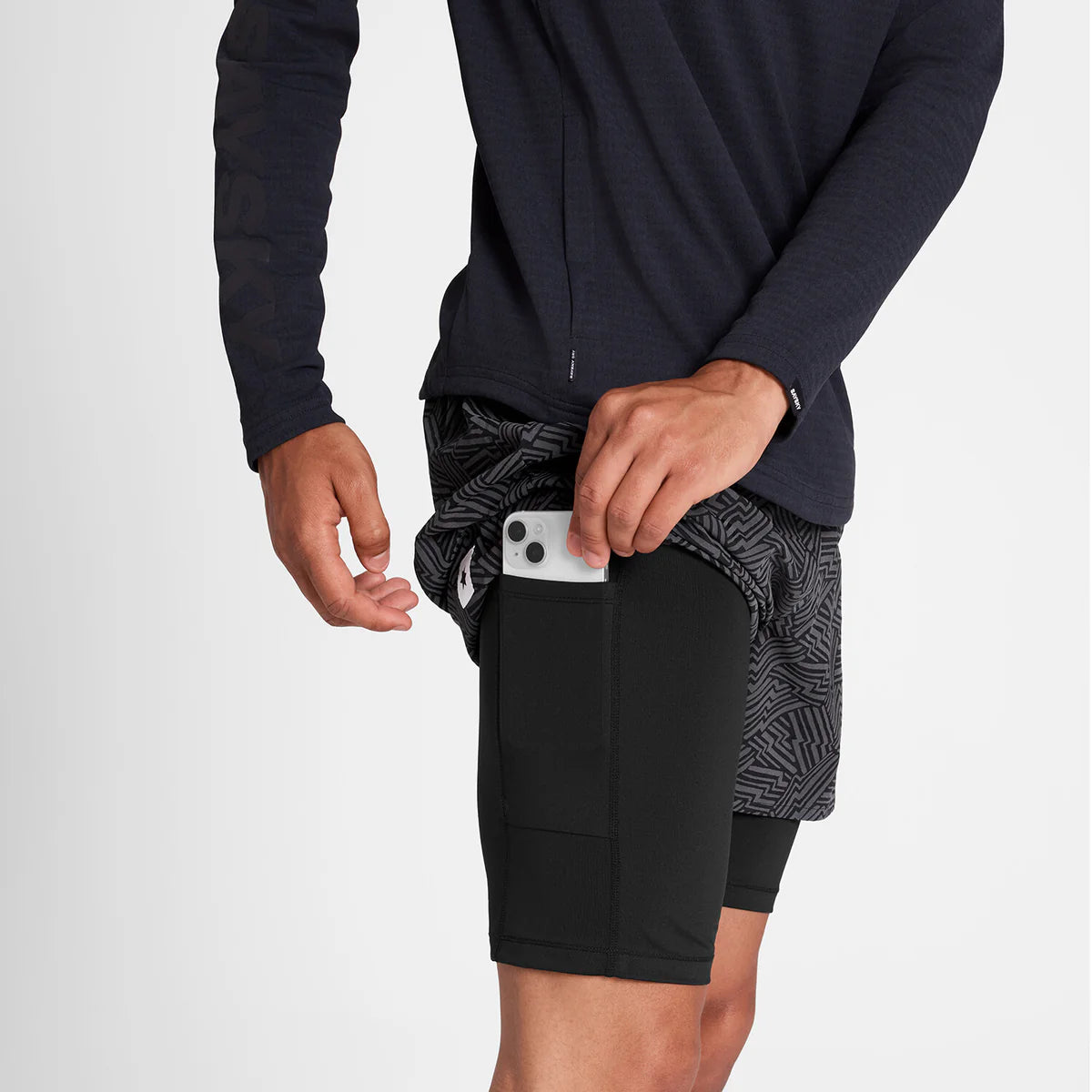 SAYSKY - Men's Reflective Pace 2-in-1 Shorts