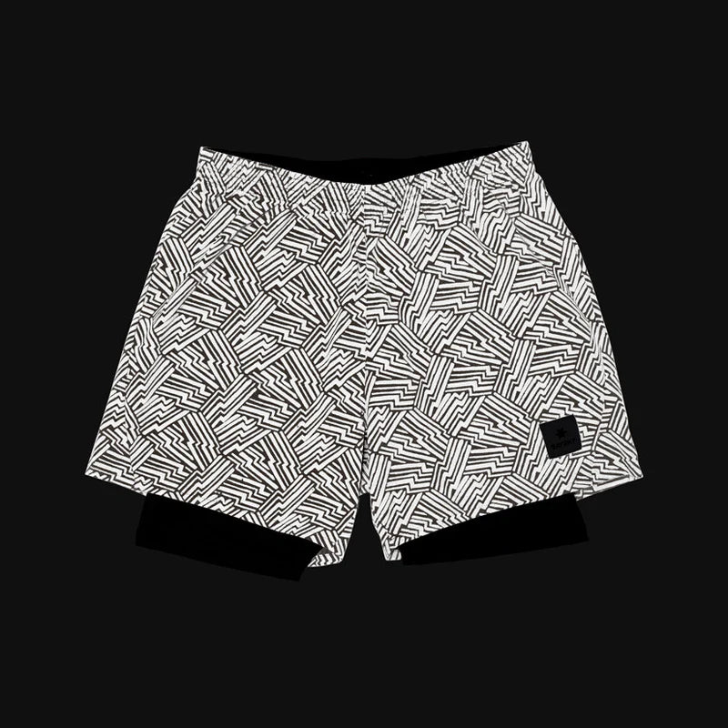 SAYSKY - Men's Reflective Pace 2-in-1 Shorts