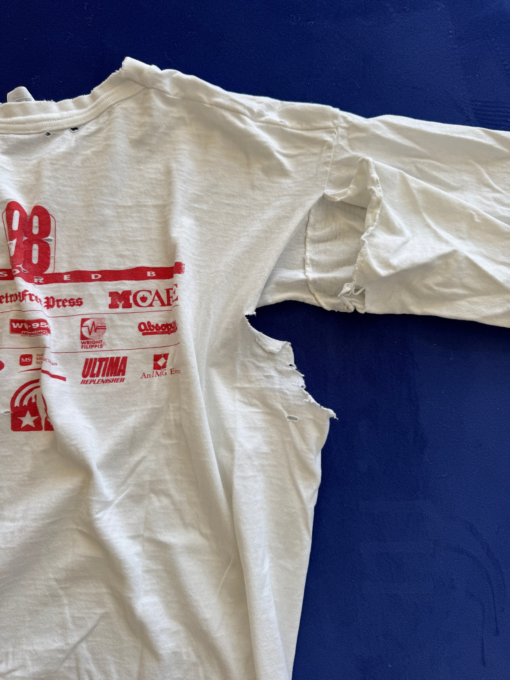 Vintage Detroit Free Press Marathon LS Tee - 1998