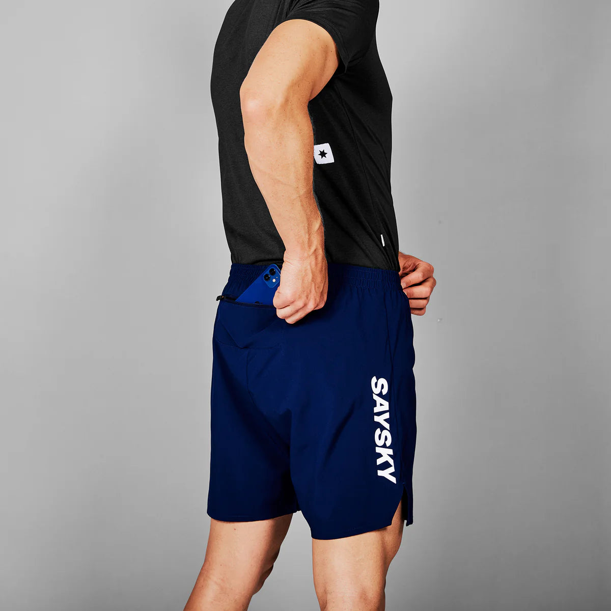SAYSKY Men's Pace Shorts 6" - Navy