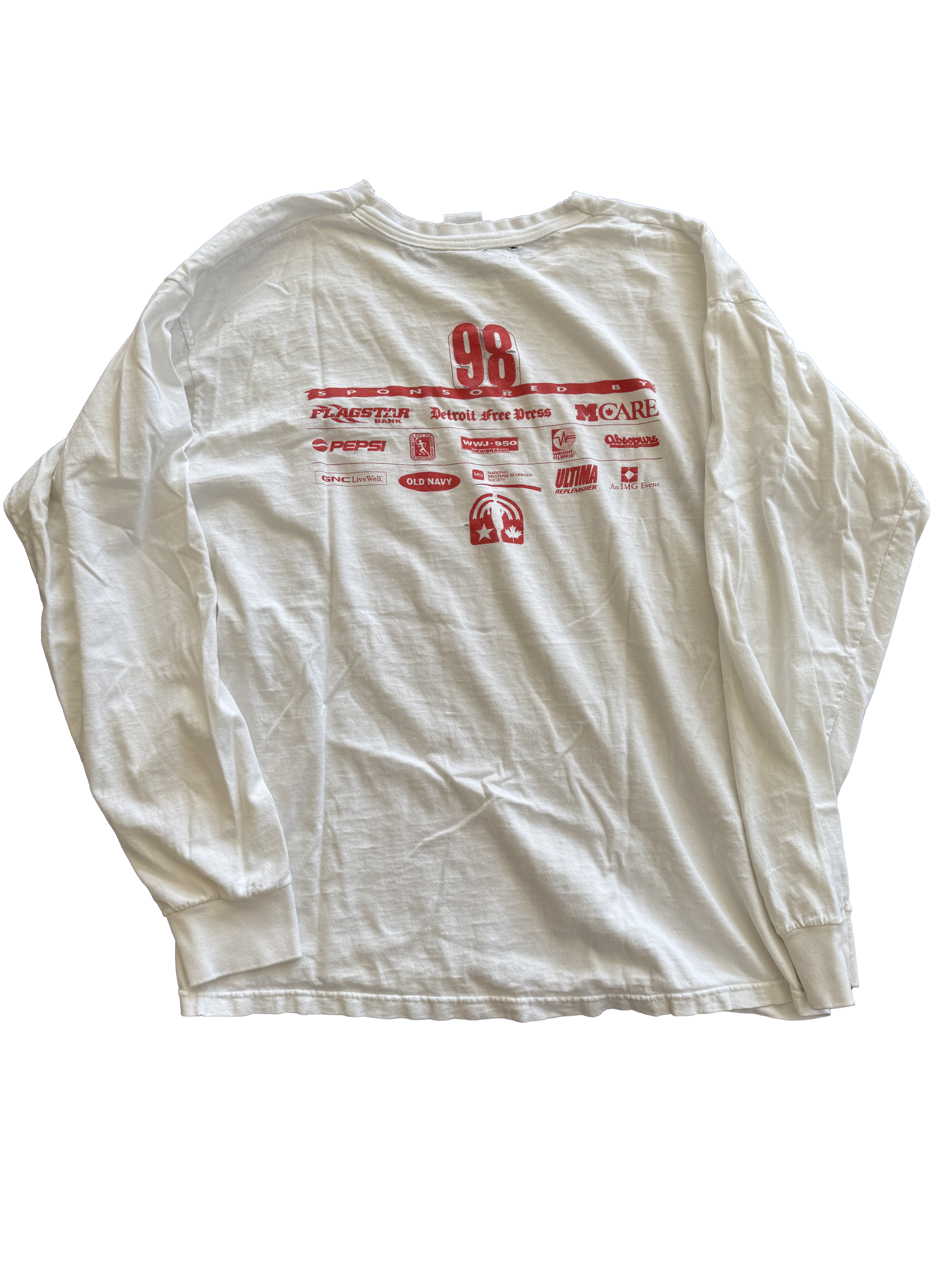 Vintage Detroit Free Press Marathon LS Tee - 1998