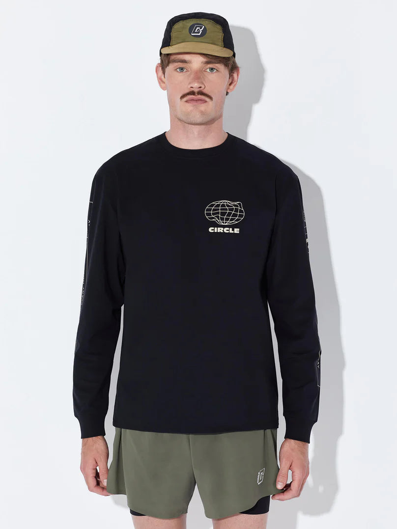 Circle Feel Good Pop Long Sleeve T-shirt - Onyx