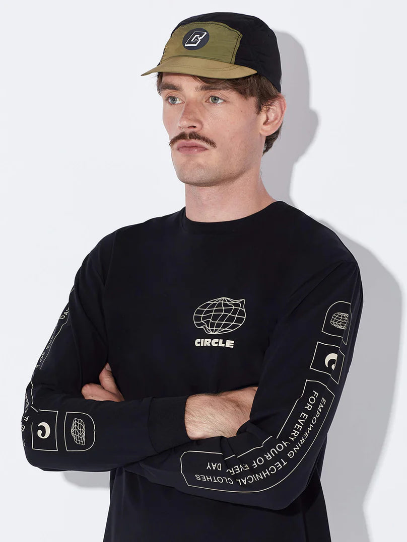 Circle Feel Good Pop Long Sleeve T-shirt - Onyx