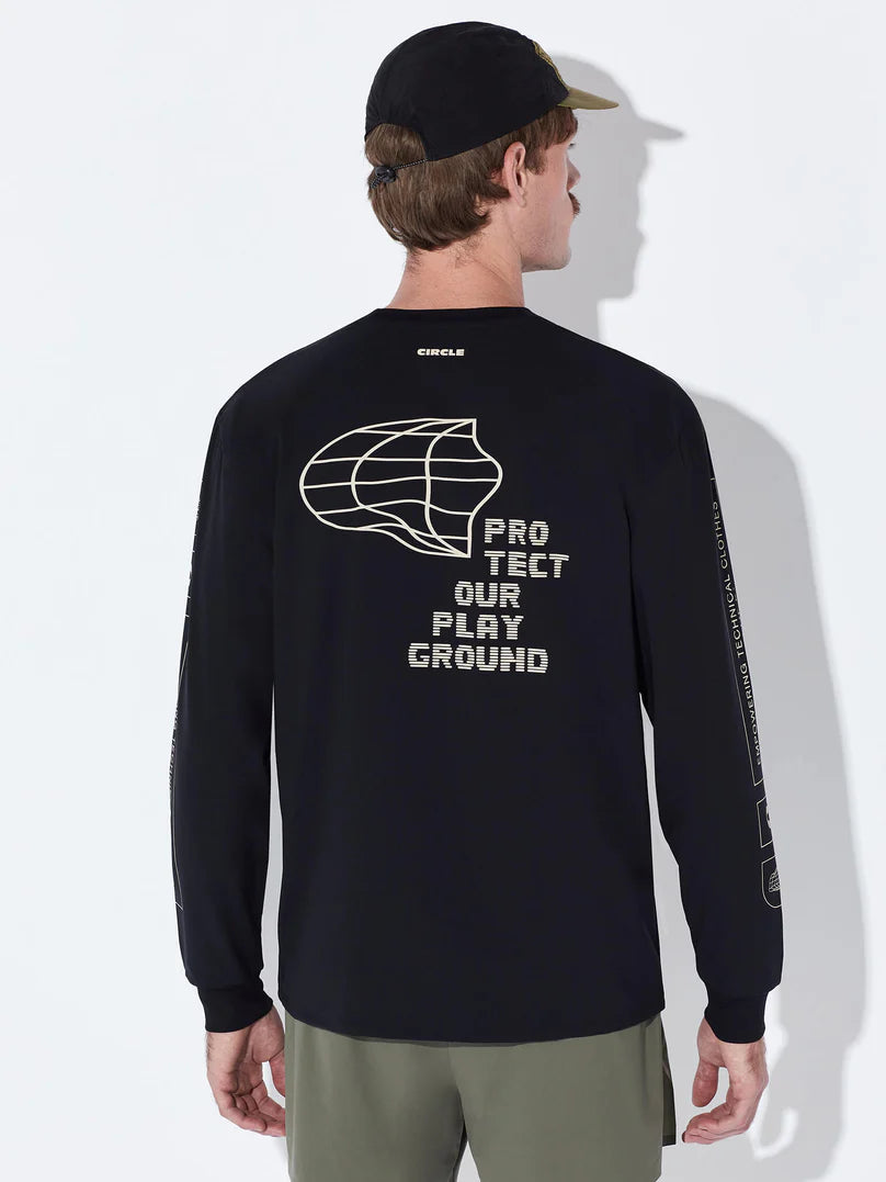 Circle Feel Good Pop Long Sleeve T-shirt - Onyx