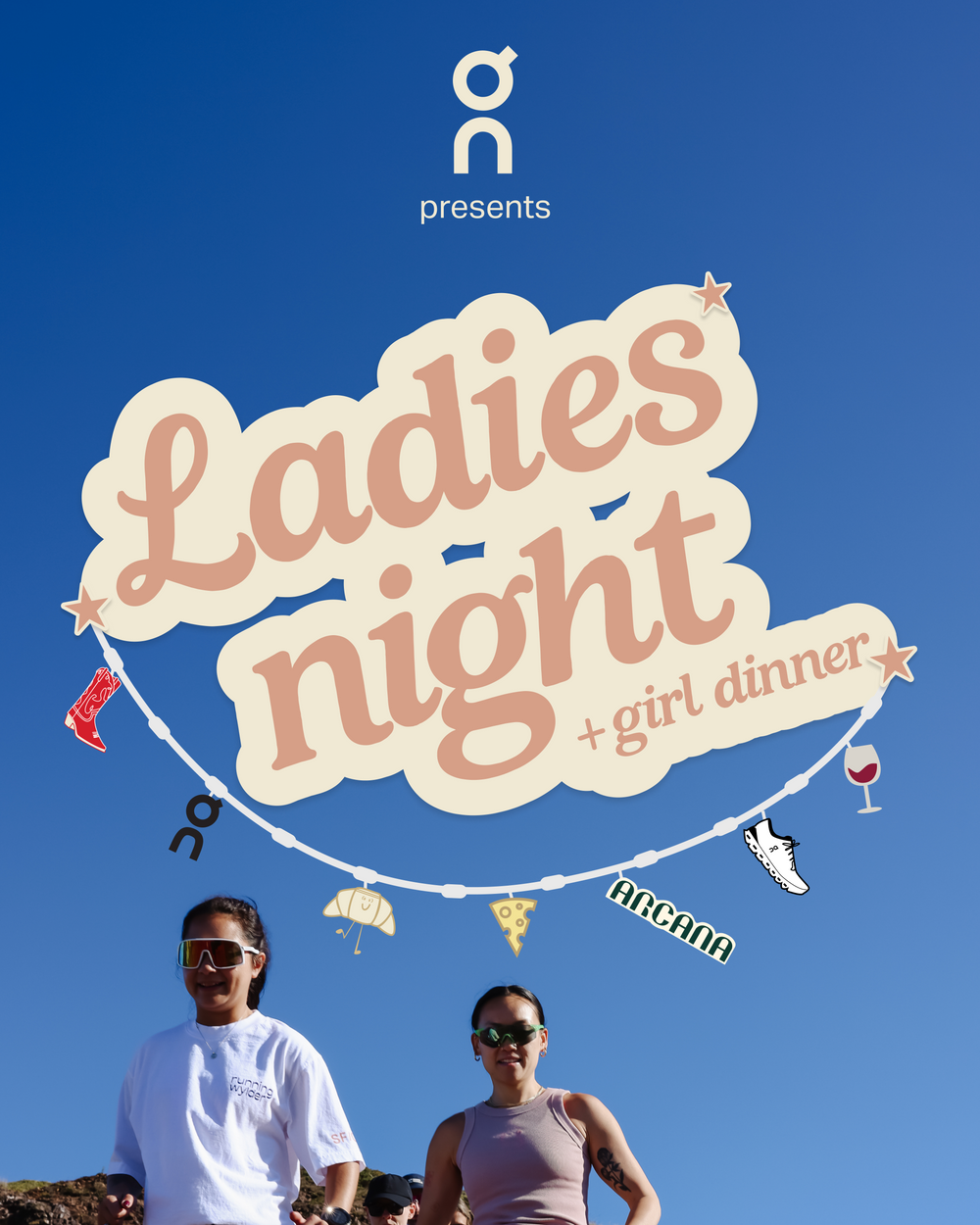 Thursday Oct 2 @ 6pm ON Running presents : Ladies' Night + Girl Dinner