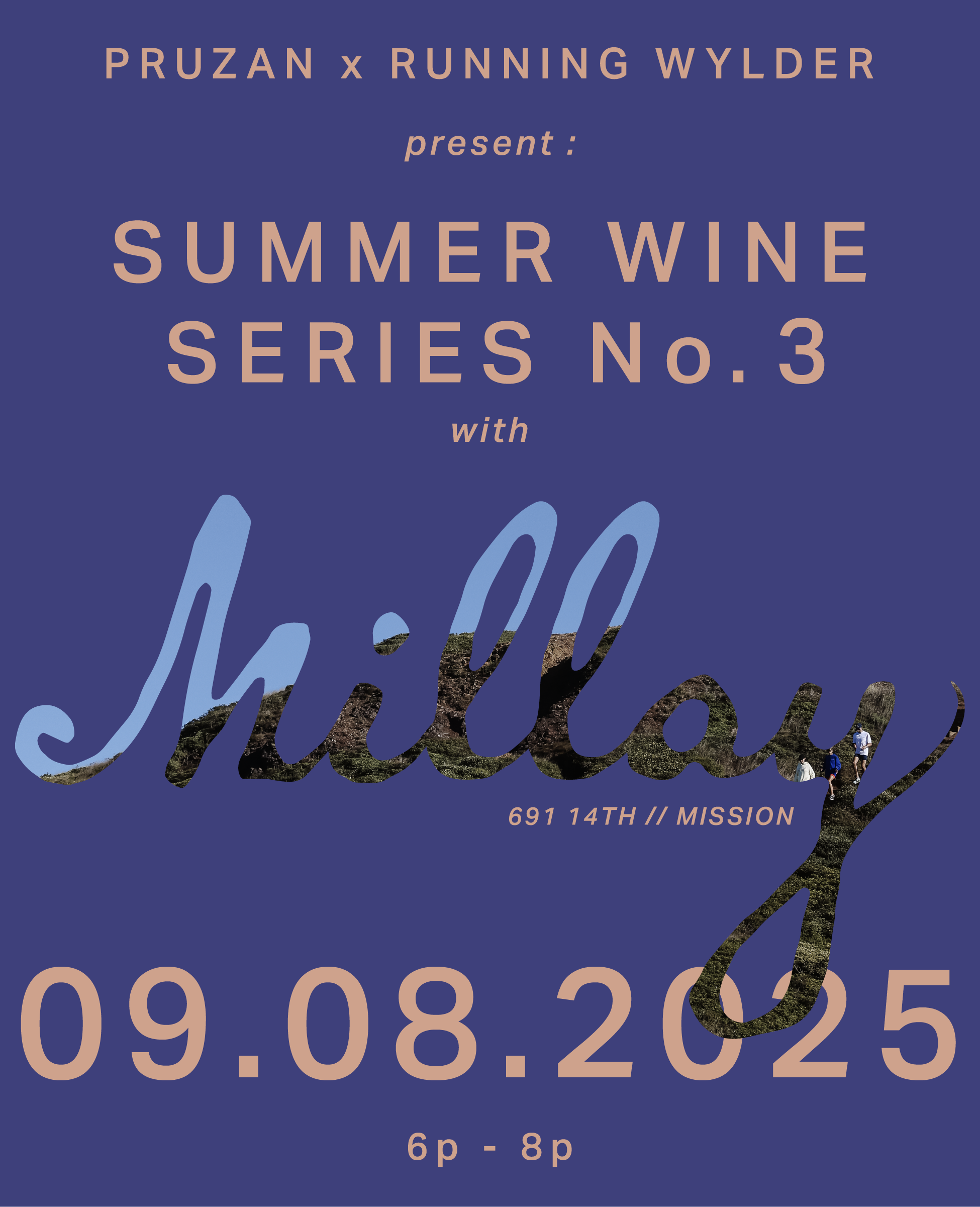 Monday September 8th : Pruzan x Running Wylder Wine Run #3