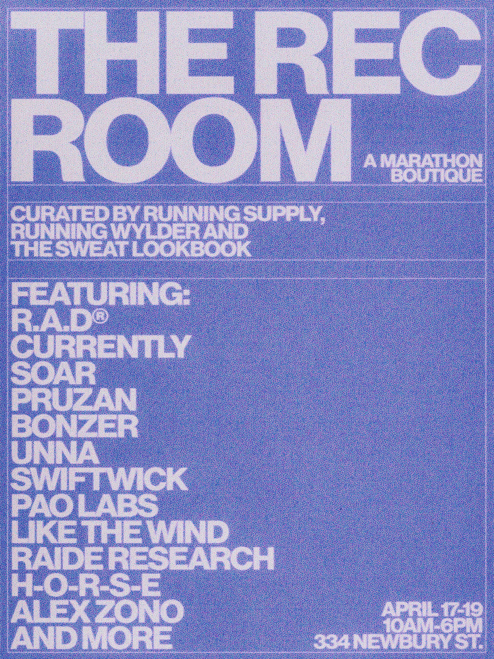 Welcome to the Rec Room - Boston 2026