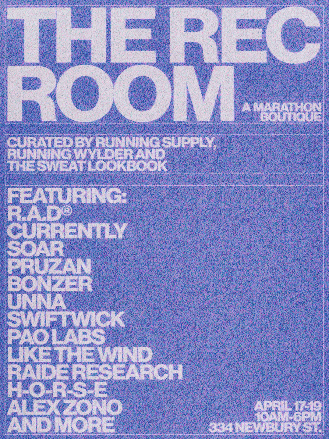 Welcome to the Rec Room - Boston 2026