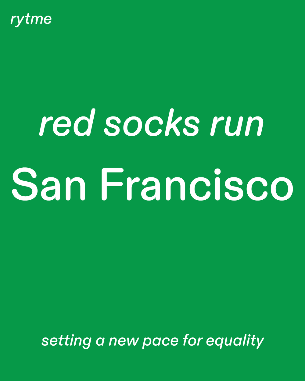 Sunday March 8th @ 10a Red Socks Run w. Rytme