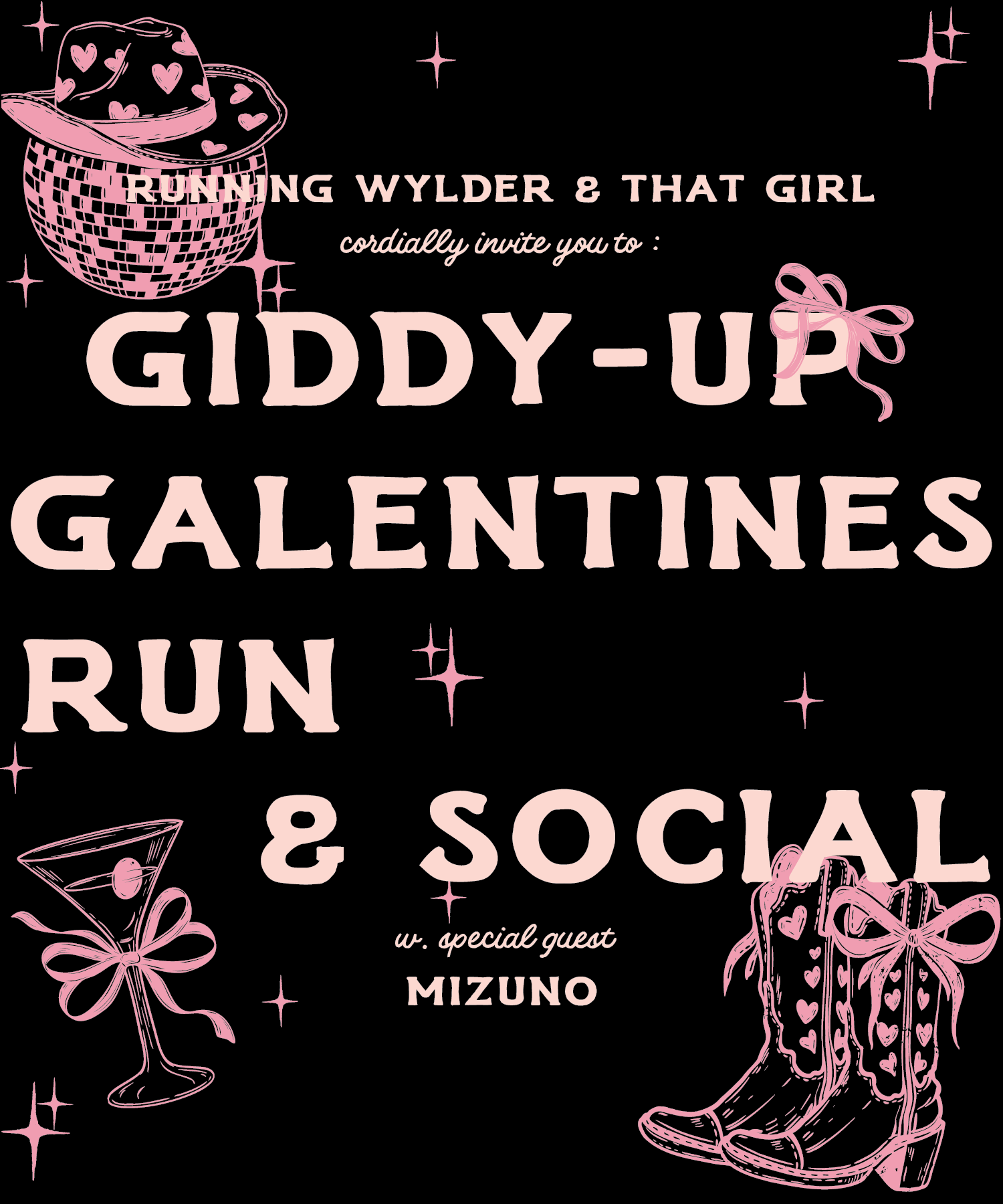Feb 13th @ 6p Galentines Run + Social w/ That Girl + Mizuno