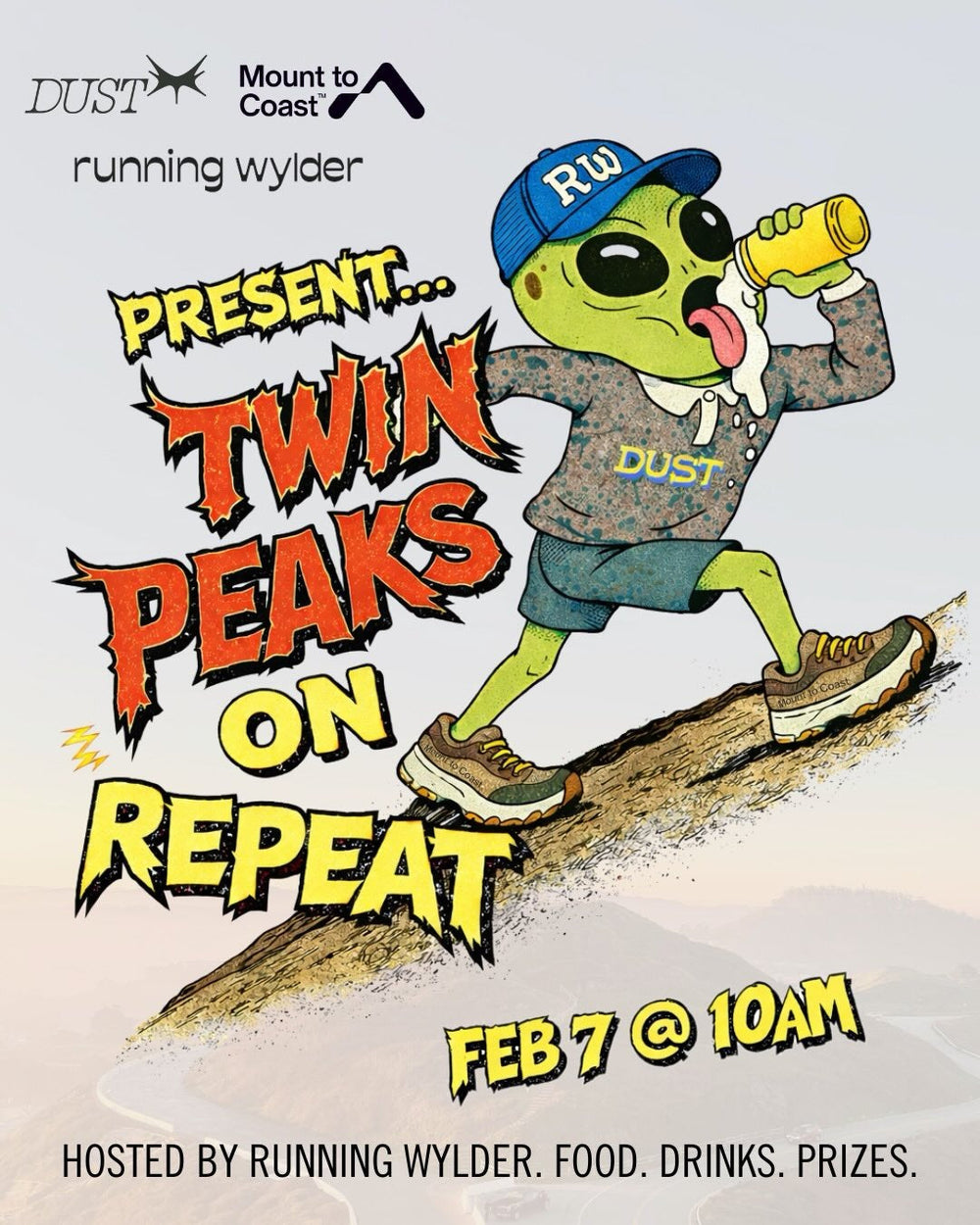 Saturday Feb 7th @ 10a Twin Peaks on Repeat w. Dust, Mount to Coast + Pao