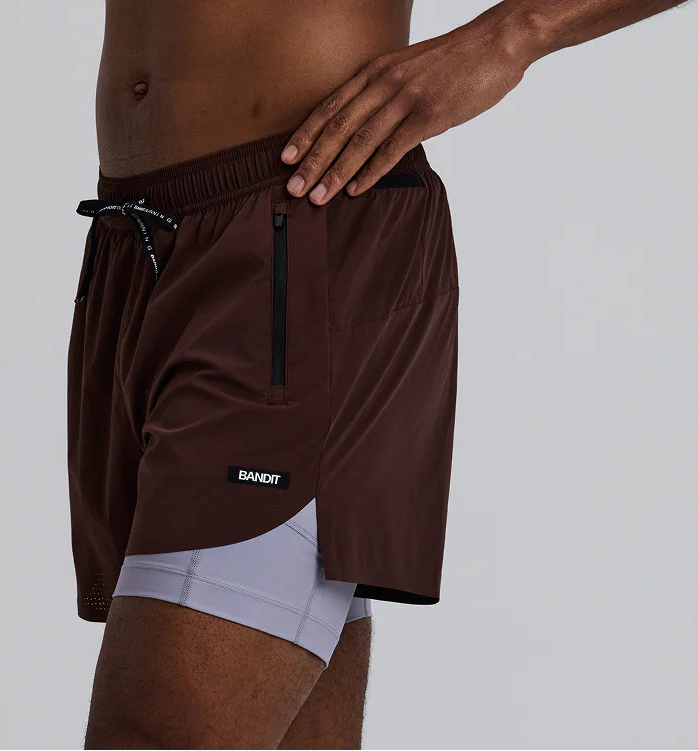 Bandit Men's Vento™ Next Gen 2-In-1 Run Short - Cacao