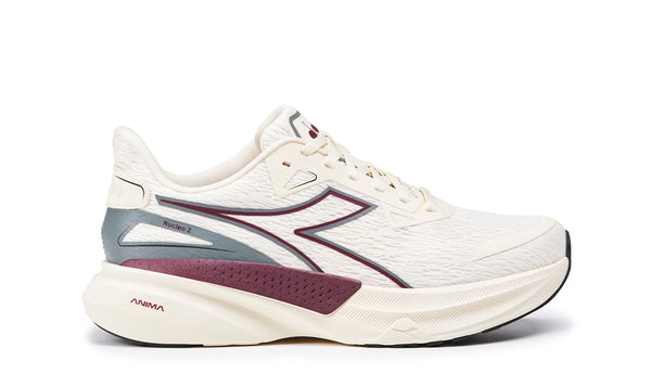 Diadora Men's Nucleo 2 - Whisper White/Maroon Banner