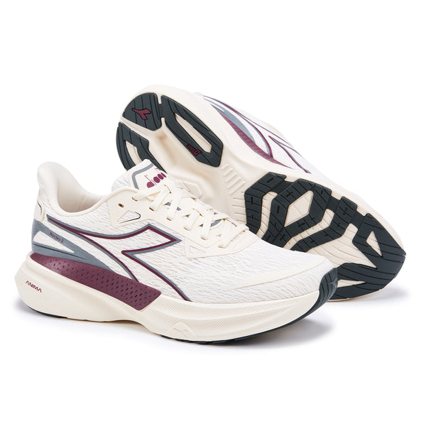 Diadora Men's Nucleo 2 - Whisper White/Maroon Banner