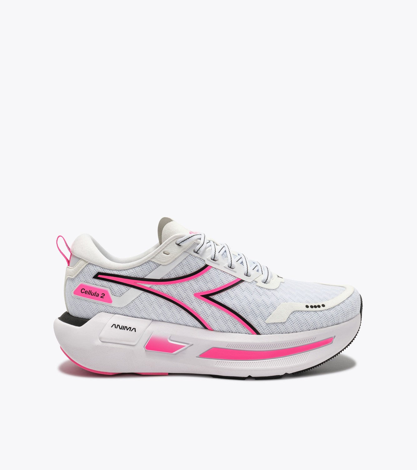 Diadora Women's Cellula 2 - White / Black / Pink FL