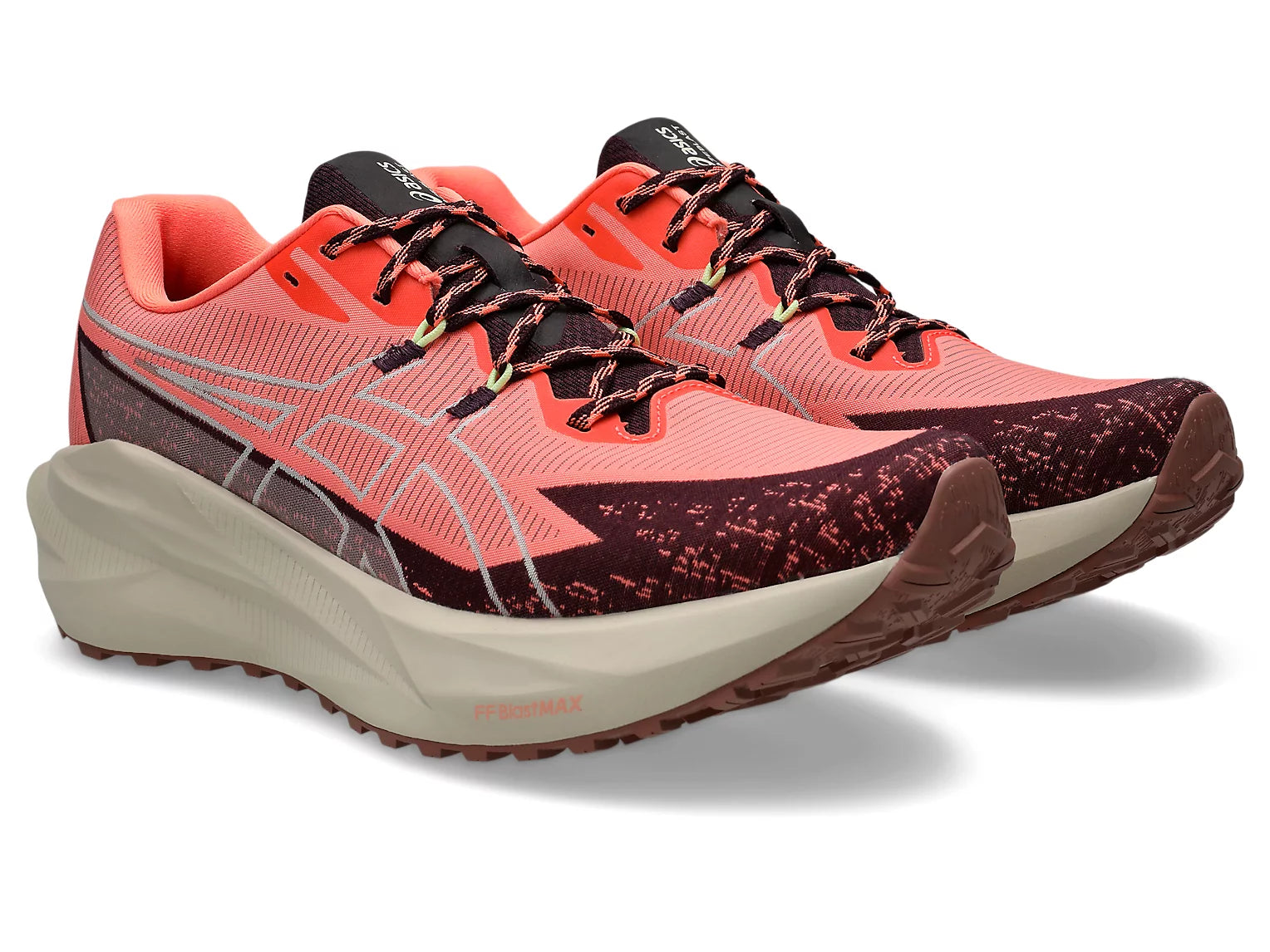 Asics Men's BLAZEBLAST - Sun Coral / Dark Aubergine