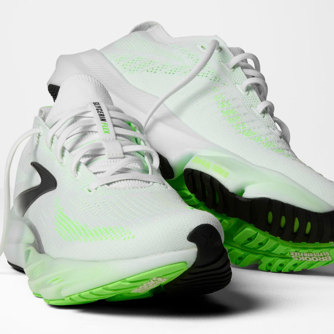 Brooks Men's Glycerin Flex - White / Green Gecko / Phantom