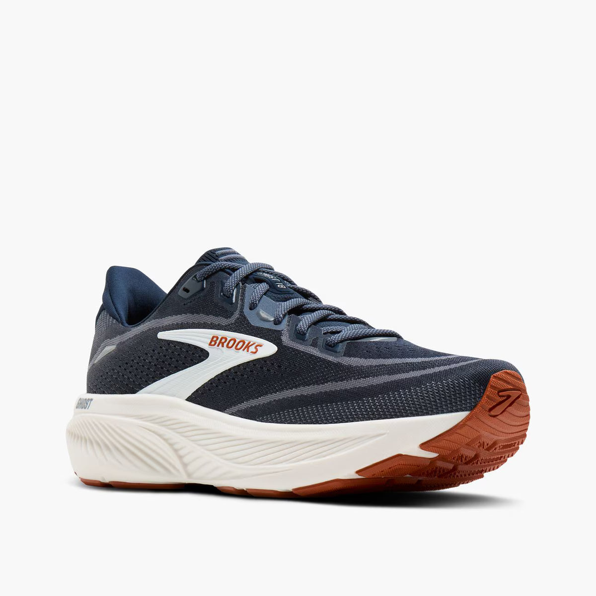 Brooks Men's Ghost 18 - Navy Blazer / Red Earth / Blue
