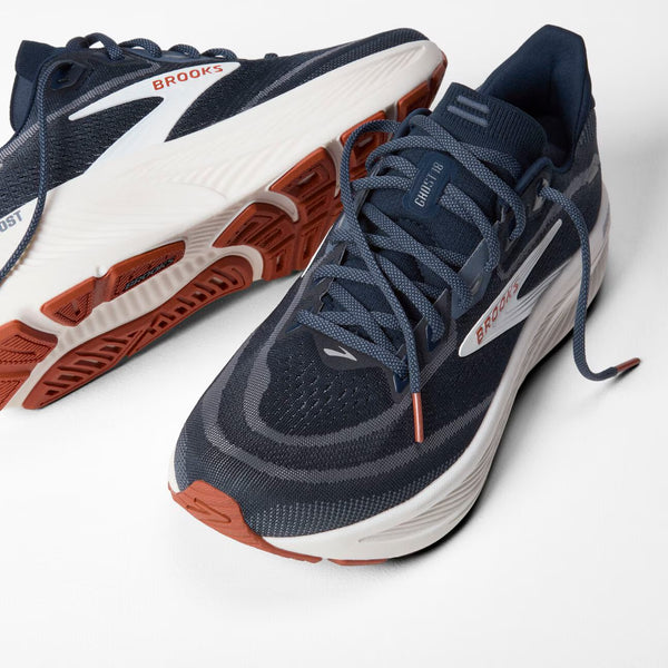 Brooks Men's Ghost 18 - Navy Blazer / Red Earth / Blue