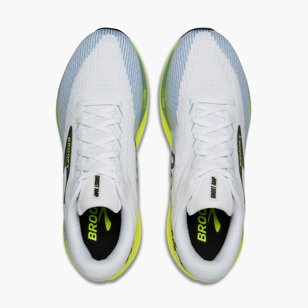 Brooks Men's Ghost Amp - White / Blue / Nightlife