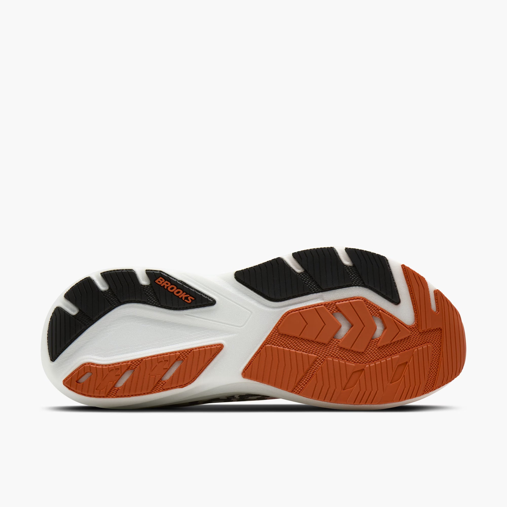 Brooks Men's Ghost Amp - White / Tigerlily / Black