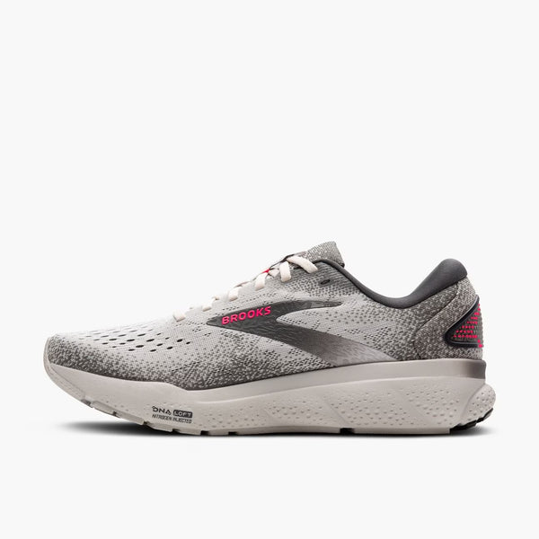 Brooks Women's Ghost 16 - Grey/Gargoyle/Pink