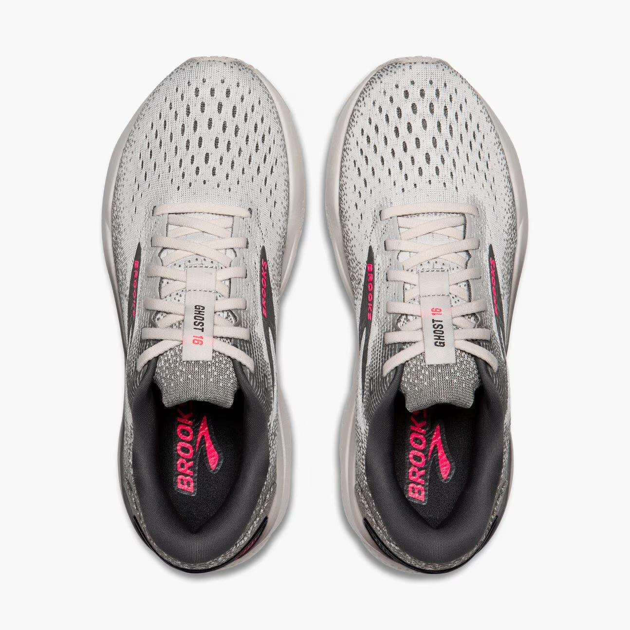 Brooks Women's Ghost 16 - Grey/Gargoyle/Pink