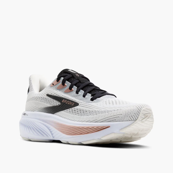 Brooks Women's Ghost 17 - White / Black / Rose Gold