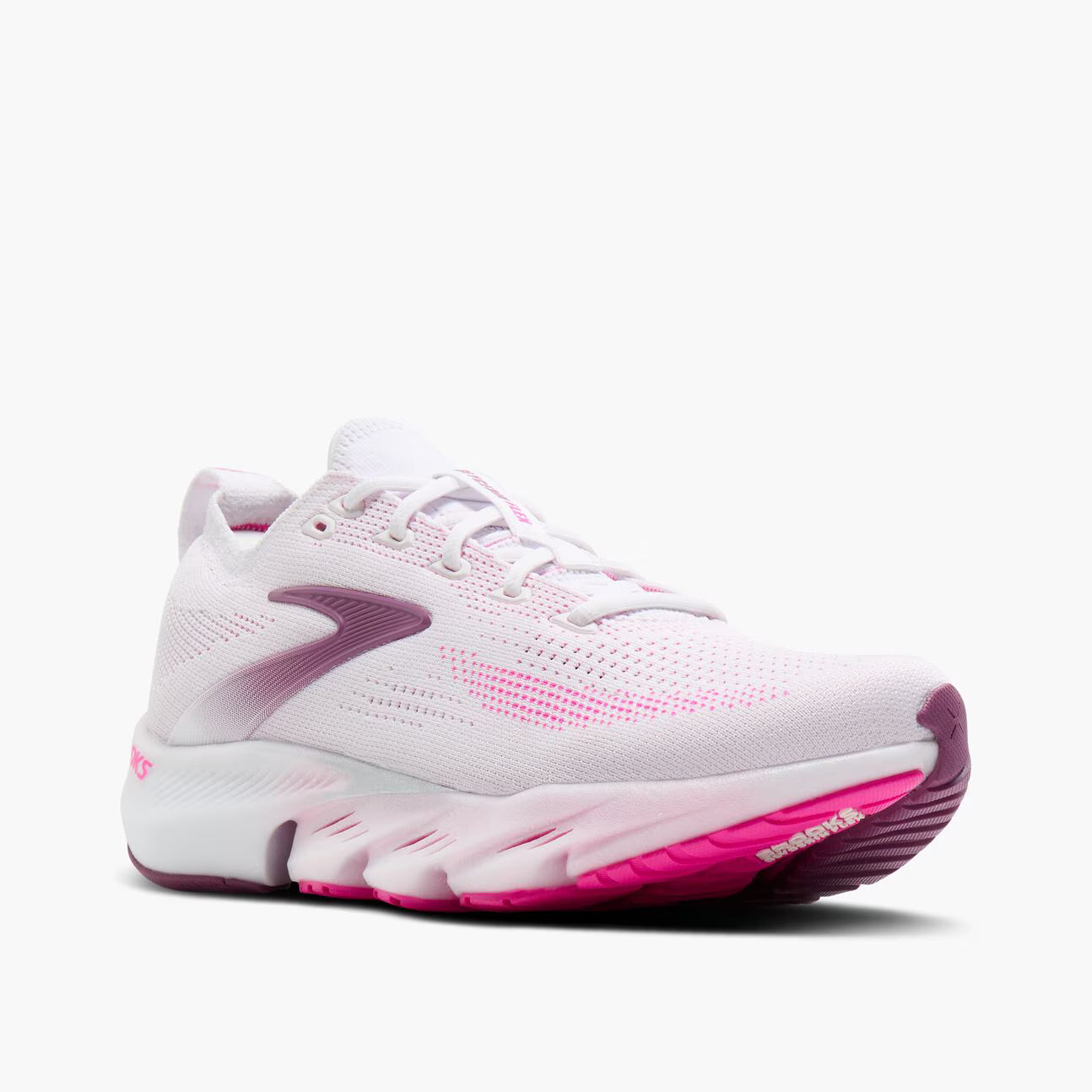 Brooks Women's Glycerin Flex - White / Cyber Pink / Argyle