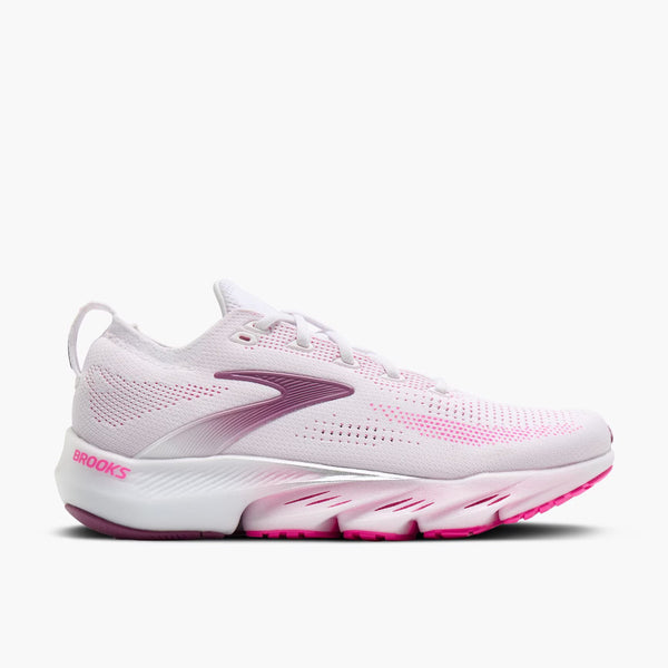 Brooks Women's Glycerin Flex - White / Cyber Pink / Argyle