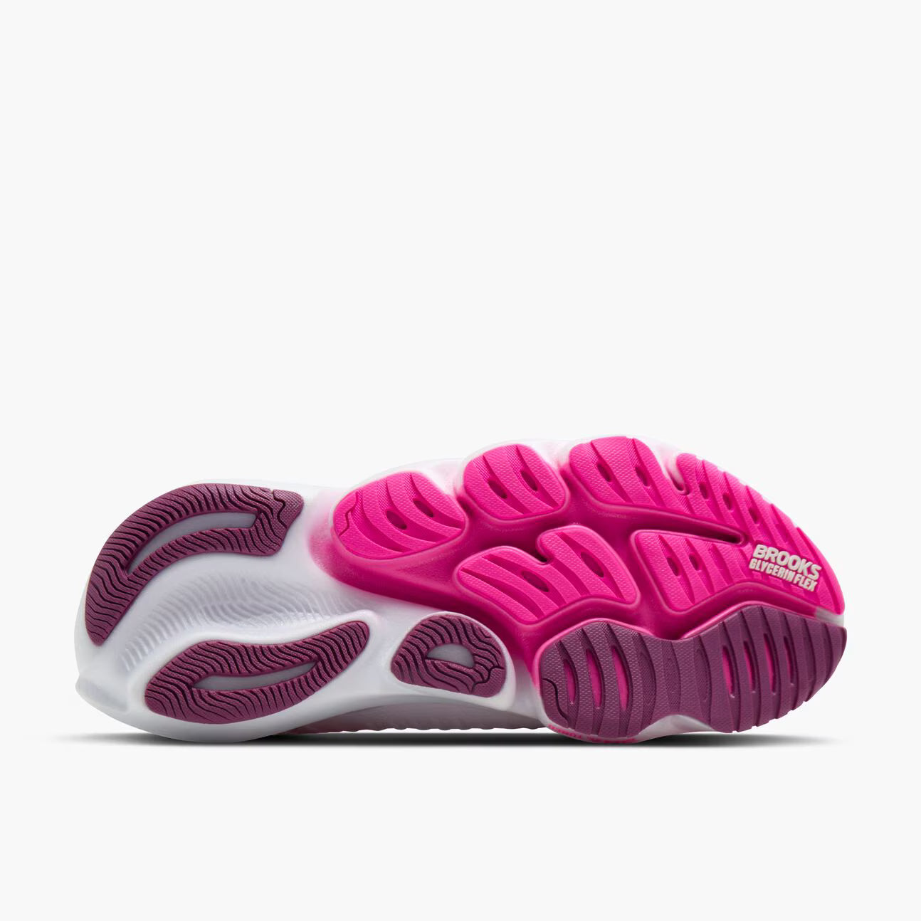 Brooks Women's Glycerin Flex - White / Cyber Pink / Argyle