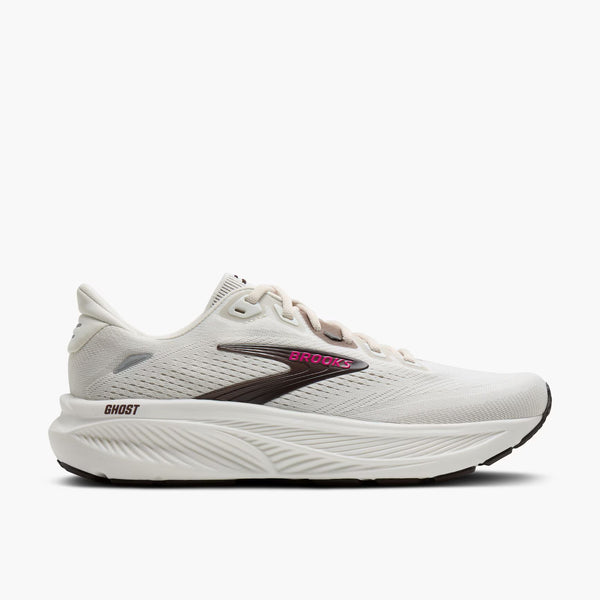 Brooks Women's Ghost 18 - Coconut/Coffee/Fuchsia