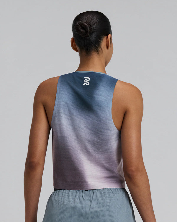 Women's CoolGrid™ Race Singlet - Flow State Aegean Multi