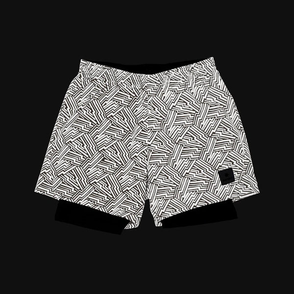 SAYSKY - Men's Reflective Pace 2-in-1 Shorts