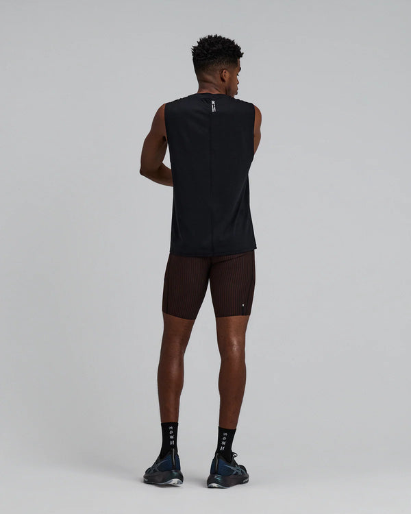 Bandit Men's Striped Cadence™ 7 Pocket Lined Half Tights - Cacao / Black