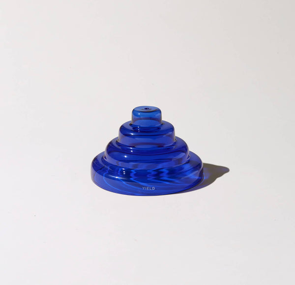 Yield Glass Meso Incense Holder - Cobalt