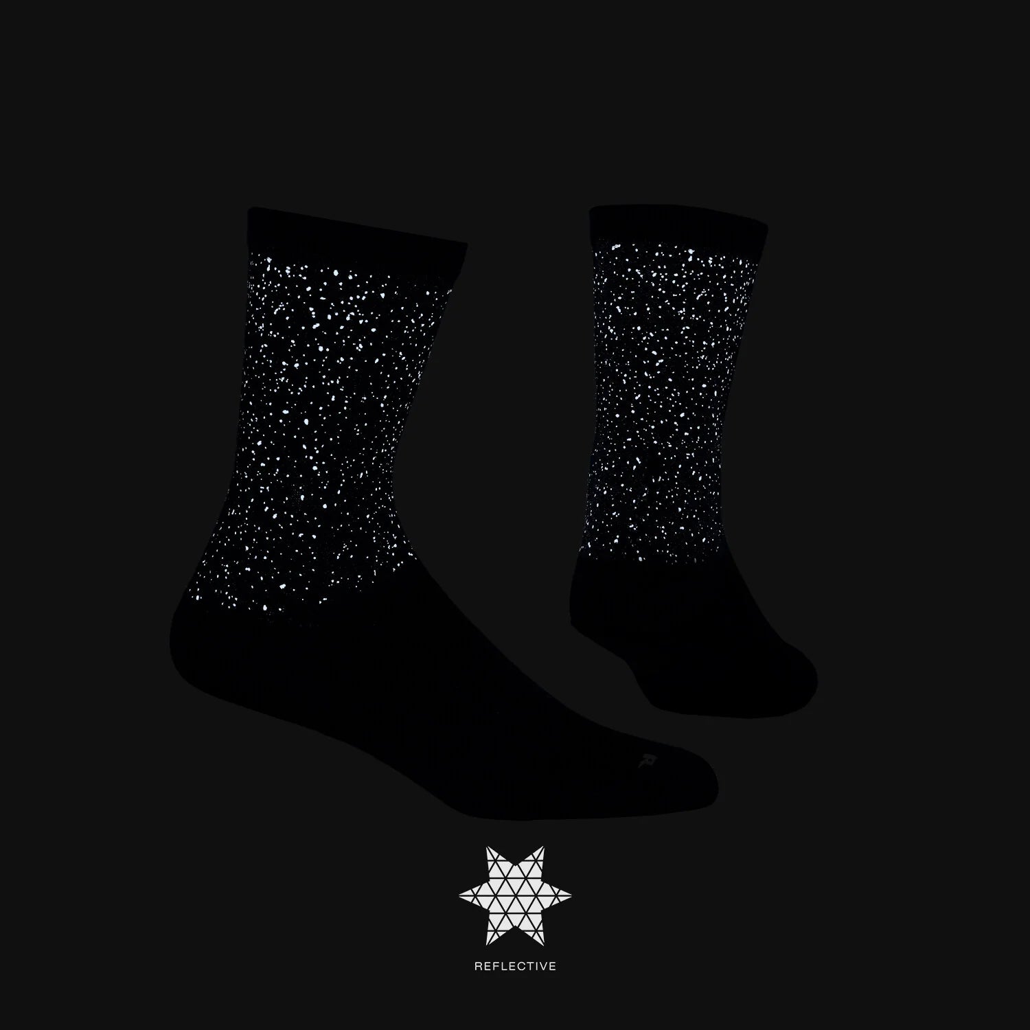 SAYSKY Combat High Socks - Reflective Black