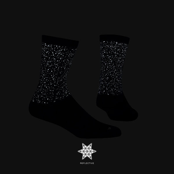 SAYSKY Combat High Socks - Reflective Black