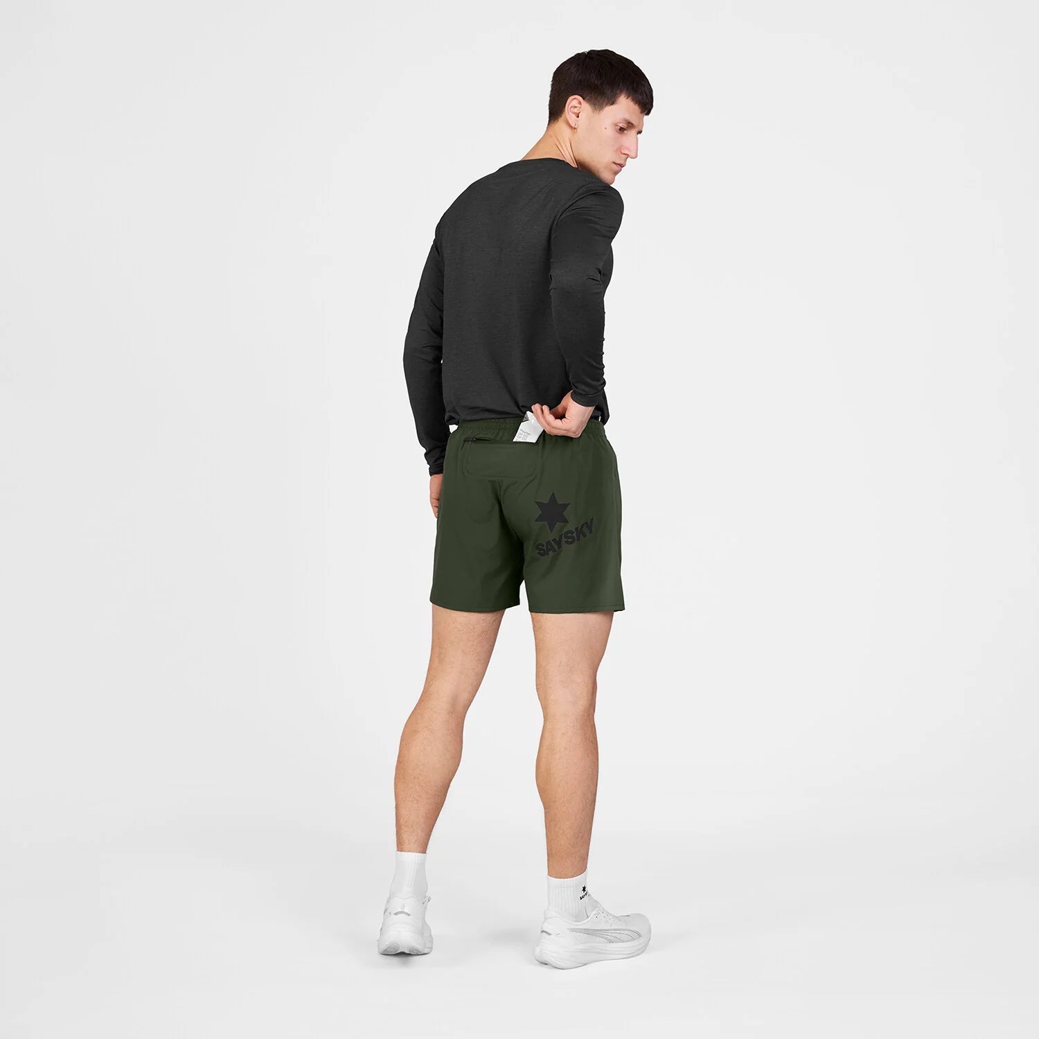 SAYSKY Pace Shorts 5" - Green