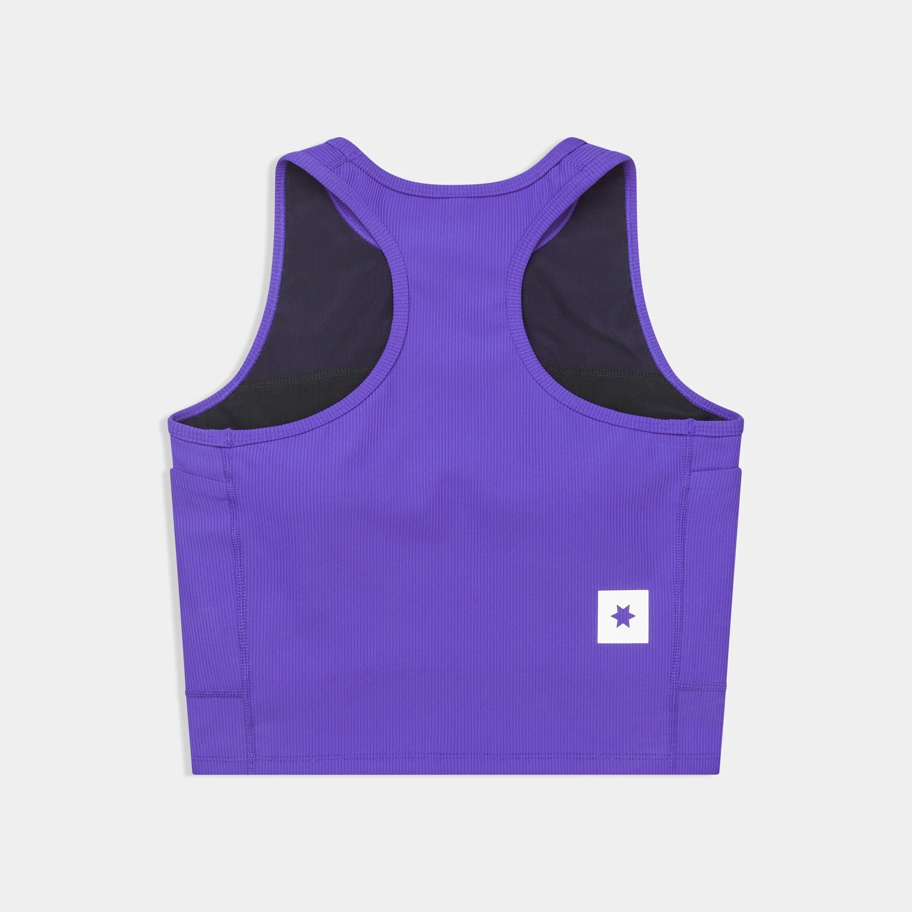 SAYSKY Women's Combat+ Rib Crop Top - Purple