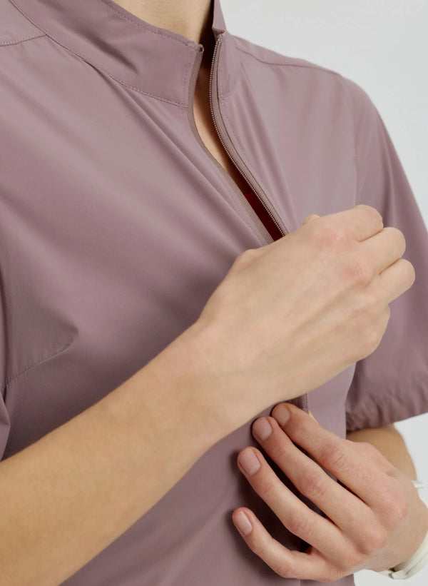 Pruzan Aerostretch Half Zip - Twilight Mauve