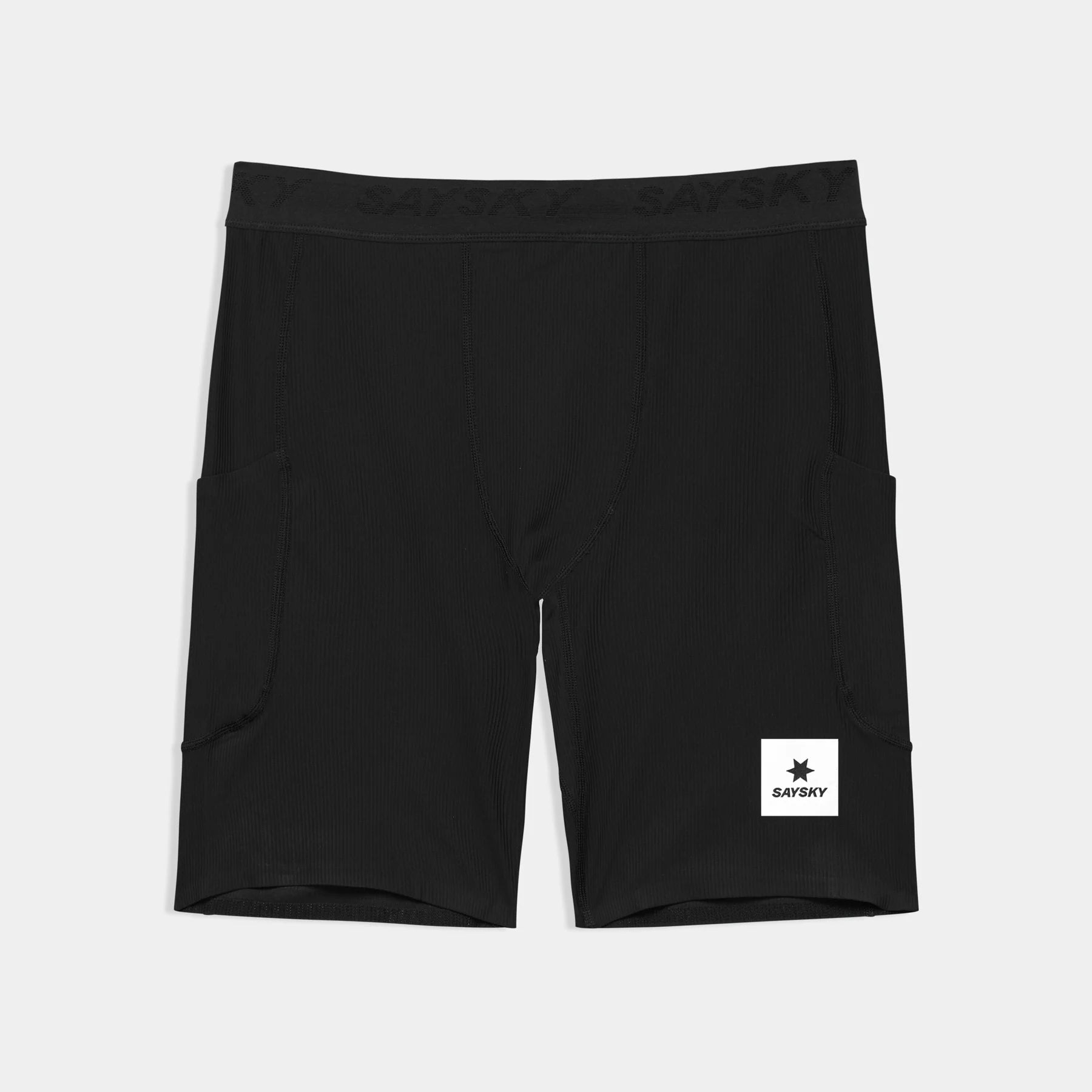SAYSKY Women's Combat+ Rib Short Tights 8" - Black