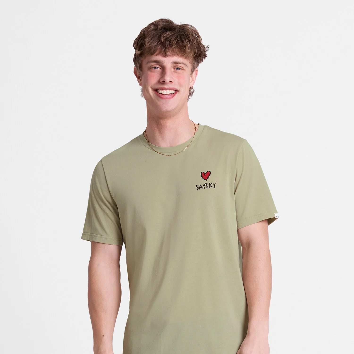 SAYSKY Men's Clean Motion T-shirt - Beige