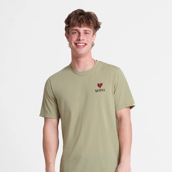 SAYSKY Men's Clean Motion T-shirt - Beige