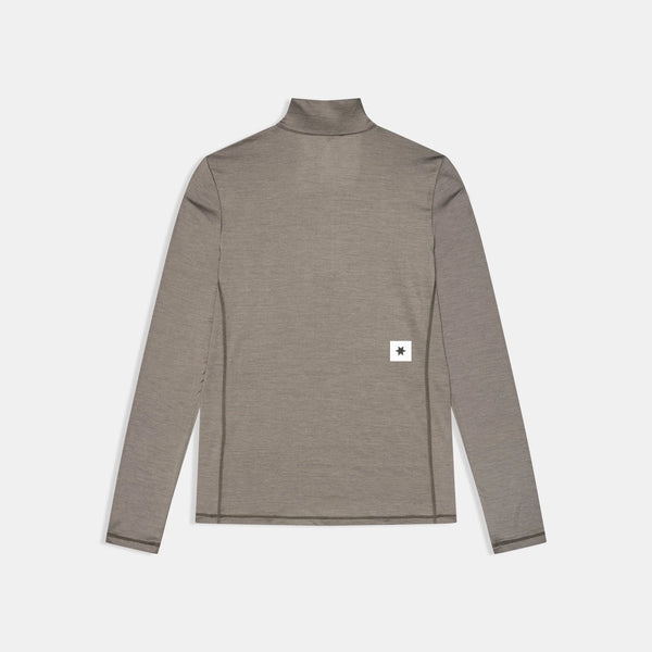 SAYSKY Women's Pace Half Zip Long Sleeve - Taupe