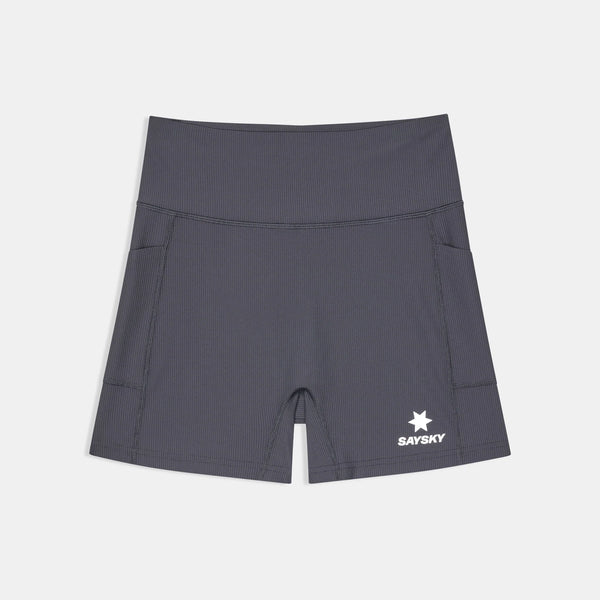 SAYSKY Women's Combat+ Rib Short Tights 4" - Grey