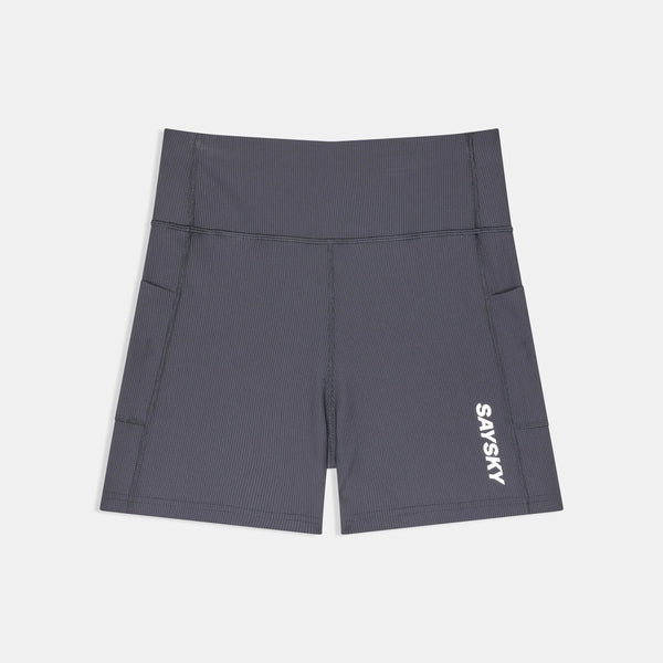 SAYSKY Women's Combat+ Rib Short Tights 4" - Grey