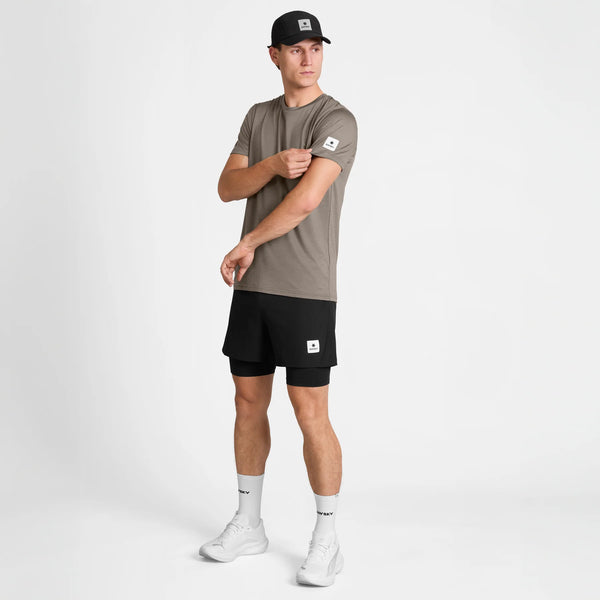 SAYSKY Men's Clean Pace T-Shirt - Taupe
